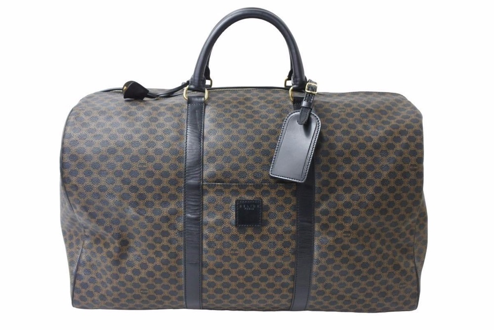 Celine Boston bag canvas brown